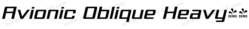 Avionic Oblique Heavy字体转换